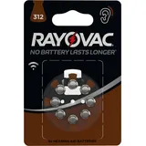Rayovac Hörgerätebatterien Größe 312 PR41, 8er-Pack