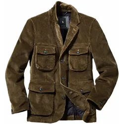 Charakter-Cordjacke Grün 58