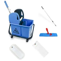 Hypafol Reinigungswagen Mini 40 mit Mopp-Presse Blau