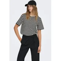 Only Kurzarmshirt "ONLLIVINA S/S STRIPE TEE JRS NOOS", Damen,