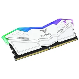 Team TeamGroup T-Force DELTA RGB weiß DIMM Kit 32GB, DDR5-6000, CL38-38-38-78 (FF4D532G6000HC38ADC01)