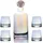 Intirilife Karaffe mit 4 Gläsern Set mit Regenbogen Schimmer | Gr.: onesize