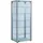 VCM Standvitrine Kavisa L 50 x 38 x 115 cm Silber