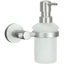 KLEINE WOLKE Wand-Seifenspender Apollo, Wandaccessoire, Farbe Milky, Material: Aluminium, Glas