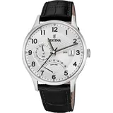 Festina Herrenuhr Klassik Armbanduhr Leder schwarz UF16983/A - Schwarz