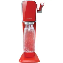 Sodastream Art mandarin red + Kunststoffflasche + CO2-Zylinder