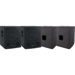 Pronomic SA-18 SUB Aktiv Subwoofer + Cover 2x Set