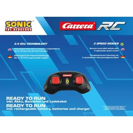 Carrera 370430022 Team Sonic Racing Mini RC Einsteiger Modellauto Elektro Straßenmodell