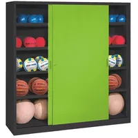 C+P Ballschrank mit Vollblech-Schiebetüren (Typ 4), HxBxT 195x160x50 cm,