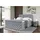 altdecor Boxspringbett mit Fußteil, 2 Matratzen und Topper, Fußteil,Polsterbett mit, H3- und H4- Matratzen, Bettk... - Grau