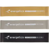 ENERGETICS Unisex – Erwachsene Pro 1.0 Gymnastik-Band, Black/Silver/Gold, One Size