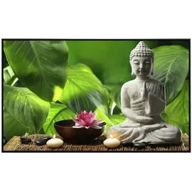 Papermoon Infrarotheizung Buddha in der Meditation 800 W bunt