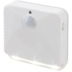 EASYmaxx LED-Sensorlicht - eckig - Mit Bewegungsmelder - 2er-Set - weiß