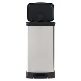 Curver Mülleimer Pedal 50 l Silber