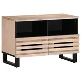 vidaXL TV-Schrank Weiß 70x34x46 cm Massivholz Mango