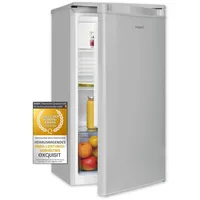 Exquisit Vollraumkühlschrank KS585-V-090E grau | Nutzinhalt: 75 L | LED-Beleuchtung | Glasablagen | Ohne Gefrierfach