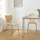 [en.casa] Esszimmerstuhl Essunga Holz/Metall beige 4er Set