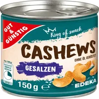 Gut&Günstig Cashews geröstet & gesalzen Nüsse 150,0 g, 1 St.