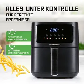GOURMETmaxx Heißluftfritteuse 4,5 l schwarz
