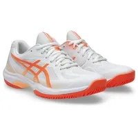 Asics Damen Handballschuhe COURT HUNTER FF, WHITE/VIVID CORAL, 43