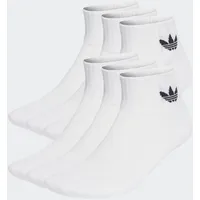 Adidas Mid Ankle Socken, 6 Paar - White -