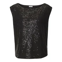 LASCANA Paillettenshirt Schwarz 32/34