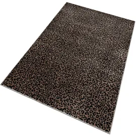 OTTO home Teppich OTTO HOME "Fynna, Leoparden-Muster, Animal Print, modern", braun (beige), B:160cm H:9mm L:230cm, Kunstfaser, Teppiche, Teppich, Leo, besonders weicher Flor, Wohnzimmer, Schlafzimmer, Esszimmer