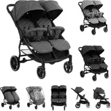 KIKKABOO Zwillingskinderwagen Happy 2,