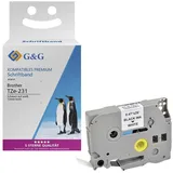 G&G Schriftband kompatibel zu Brother TZe-231