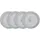 BUTLERS HENLEY Speiseteller Ø27 cm grau 4er Set