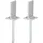GAH Alberts T-Pfostenträger zum Aufschrauben oder Einbetonieren 130 x 80 mm 2 Stück