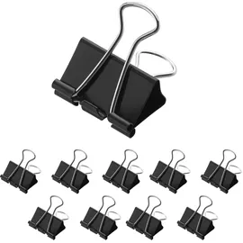 Westcott Foldbackklammern E-1070400, 41mm Schwarz aus Metall 12 Stück