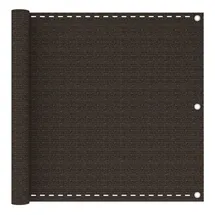 vidaXL Balkonverkleidung 90 x 400 cm Braun Polyethylen