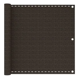 vidaXL Balkonverkleidung 90 x 400 cm Braun Polyethylen