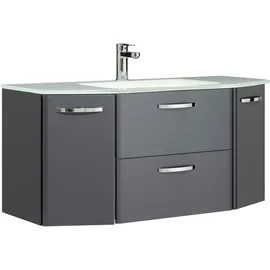 Saphir 2-tlg. Anthrazit Hochglanz