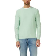 s.Oliver Strickpullover mit Flammgarnstruktur und Rollkante Blau M