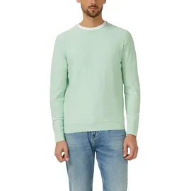 s.Oliver Strickpullover mit Flammgarnstruktur und Rollkante Blau M