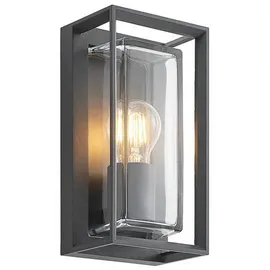 ARCCHIO Außenwandleuchte Aluminium 25,5 cm mit Bewegungsmelder schwarz