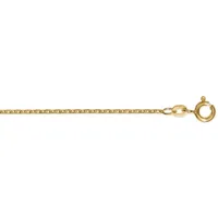 Goldkette ONE ELEMENT "Halskette Rundankerkette aus 333 Gelbgold Ø 1,7 mm" Gr. 36, gold, Halsketten, Damen, 36, Gelbgold 333 Gold, Gelbgold 333, Gold, Goldkette, Damen Gold Schmuck Rundankerkette