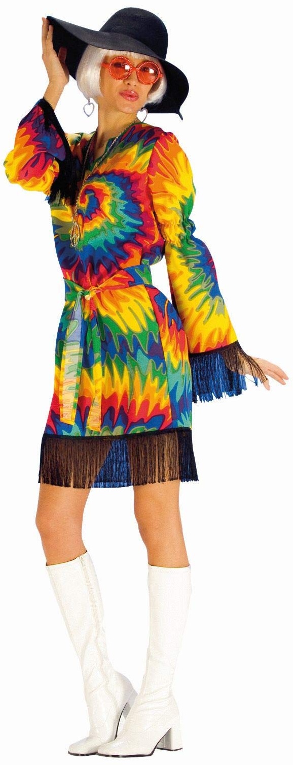 Andrea Moden - Kostüm Hippie-Kleid, Damen, Hippie, Retro, 70er, Mottoparty, Karneval