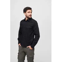 Brandit Textil Flannel Langarmhemd Black XL