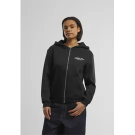 miss tee Sweatjacke MISS TEE "Miss Tee Feel The Pain Ladies Fluffy Zip Hoody", Damen, Gr. S, schwarz, 70% Baumwolle, 30% Polyester, Sweatjacken Sweatjacke