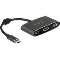 DeLock USB-C Adapter Grau