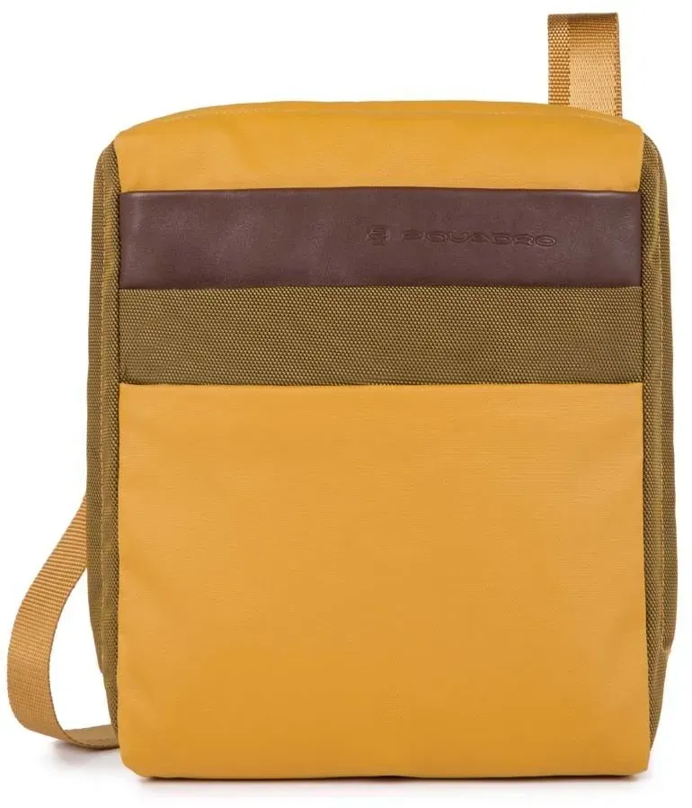 Piquadro Orinoco Organisierte Umhängetasche mit iPad®Air/Pro 9,7-Fach mustard