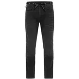 Riding Culture Tapered Slim Black Motorrad Jeans, schwarz Herren, 29