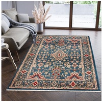 Orientteppich Oriente Teppich - Traditioneller Teppich Orient Blau, Mazovia, 160 x 225 cm, Geeignet für Fußbodenheizung, Pflegeleicht, Wohnzimmerteppich blau 160 x 225 cm