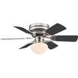 ETC Shop 76 cm Deckenventilator graphit mit Licht inkl. Fernbedienung