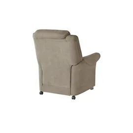 Polstermöbel Oelsa Fernsehsessel Andorra Mikrofaser 87 x 108 x 110 cm Braun mit Rollen