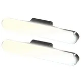 Lunartec 2er-Set Akku-LED-Leselampen für Wand & Unterschrank, einstellbar, 24cm