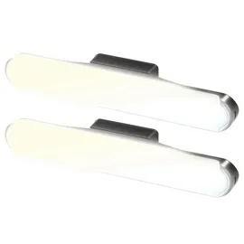 Lunartec 2er-Set Akku-LED-Leselampen für Wand & Unterschrank, einstellbar, 24cm